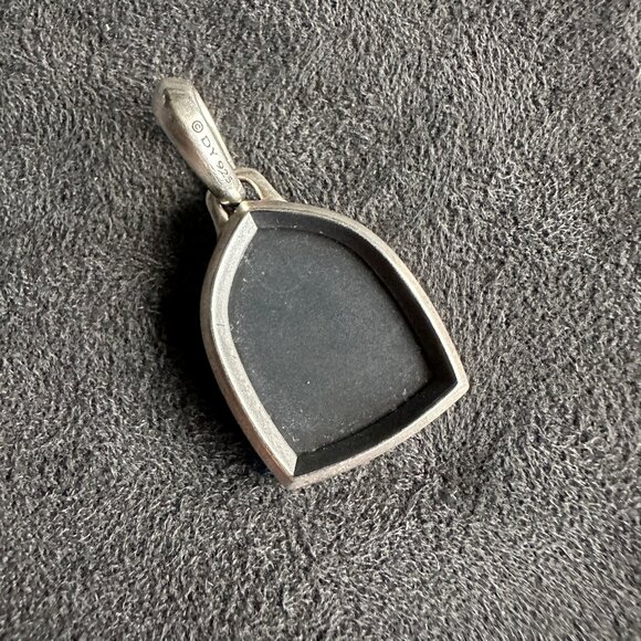 David Yurman St. Anthony Pendant in Sterling Silver & Black Diamonds - Picture 8 of 13